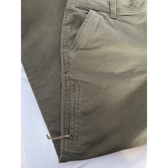 Legendary Outfitters Pants Men' 36X30 Green Canvas Cargo Utility Hiking Work - Picture 7 of 12